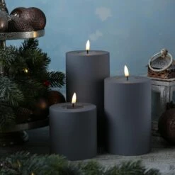 LED Kerze MIA Deluxe Für Außen 3D Flamme Flackernd H: 15cm D: 10cm Outdoor Grau 11 LED Kerze MIA Deluxe Für Außen 3D Flamme Flackernd H: 15cm D: 10cm Outdoor Grau -Küche Produkte Geschäft 03daf7b7 fdd1 4776 9aea 2b2f286644b3