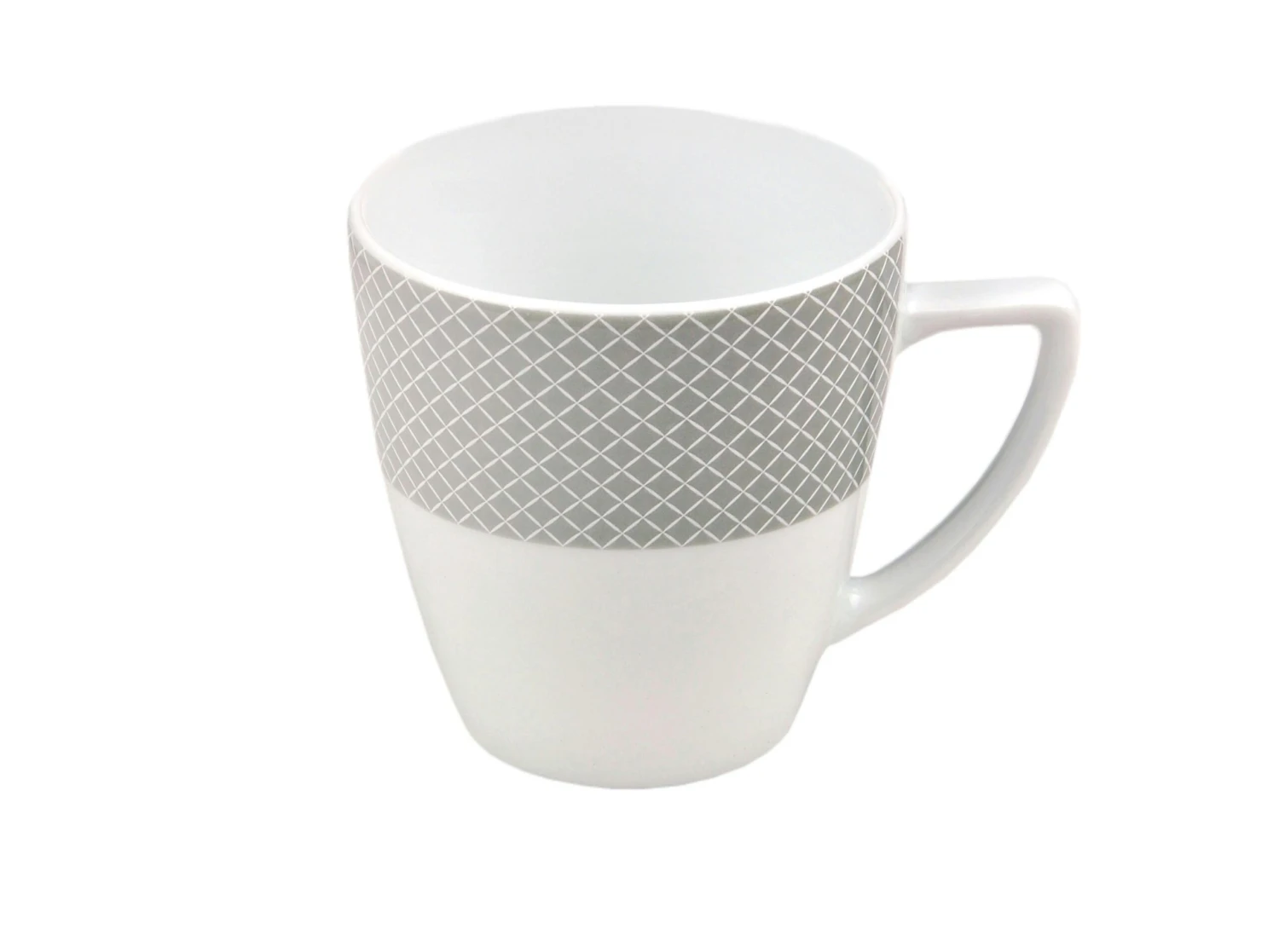 Kombiservice Moonlight 30tlg. - Weiß Mit Farbigem Gittermuster-Dekor Und Geschwungenen Kanten - Für 6 Personen 9 Kombiservice Moonlight 30tlg. - Weiß Mit Farbigem Gittermuster-Dekor Und Geschwungenen Kanten - Für 6 Personen - Image 7