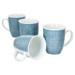 4er Set Kaffeebecher Relief Blau Julia 330ml Ritzenhoff & Breker - 404173 -Küche Produkte Geschäft 17d8b3cb 4140 4778 ad6e d45f33262c21
