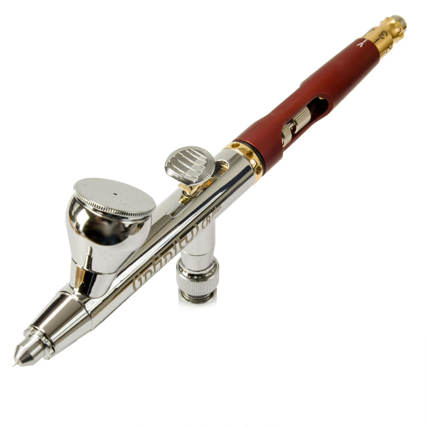 Fine Art Evolution 126204 CR Plus 0,15 Airbrush Pistole Aus Dreifachem Chrom 4 Fine Art Evolution 126204 CR Plus 0,15 Airbrush Pistole Aus Dreifachem Chrom – Bild 2