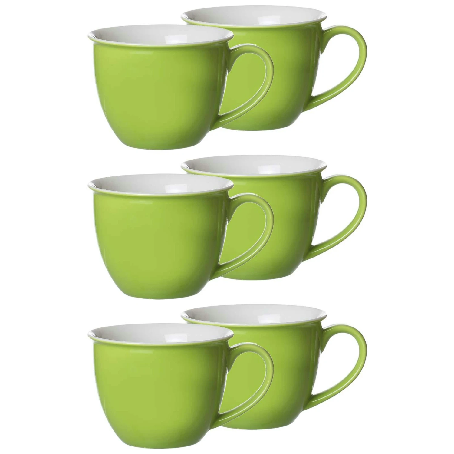 Ritzenhoff & Breker DOPPIO Jumbotasse 350 Ml Grün 6er Set - A 3 Ritzenhoff & Breker DOPPIO Jumbotasse 350 Ml Grün 6er Set - A