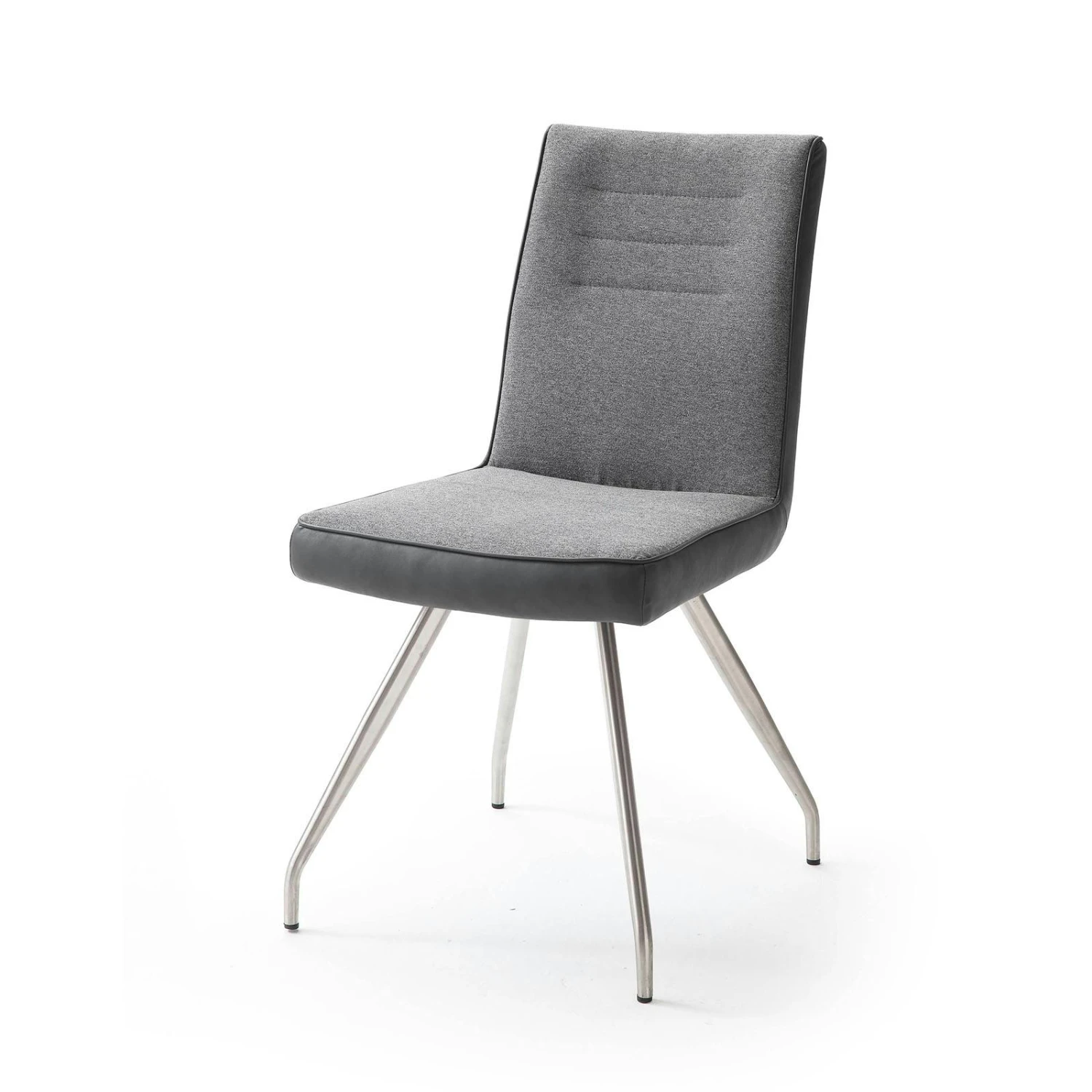 Stuhl Alessia E Grau Im 2er Set 4-Fuß Gestell Oval Konisch Anthrazit 5 Stuhl Alessia E Grau Im 2er Set 4-Fuß Gestell Oval Konisch Anthrazit - Image 3