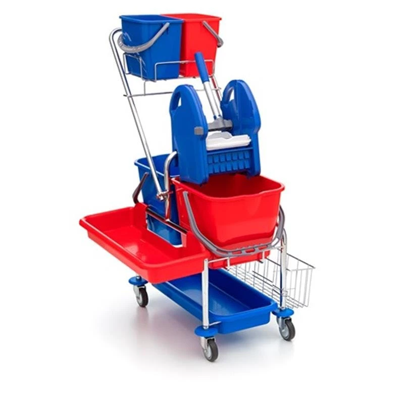 Wisch-Star Serie 209 Doppelfahrwagen Mit Müllsackhalterung 6 Wisch-Star Serie 209 Doppelfahrwagen Mit Müllsackhalterung - Image 4