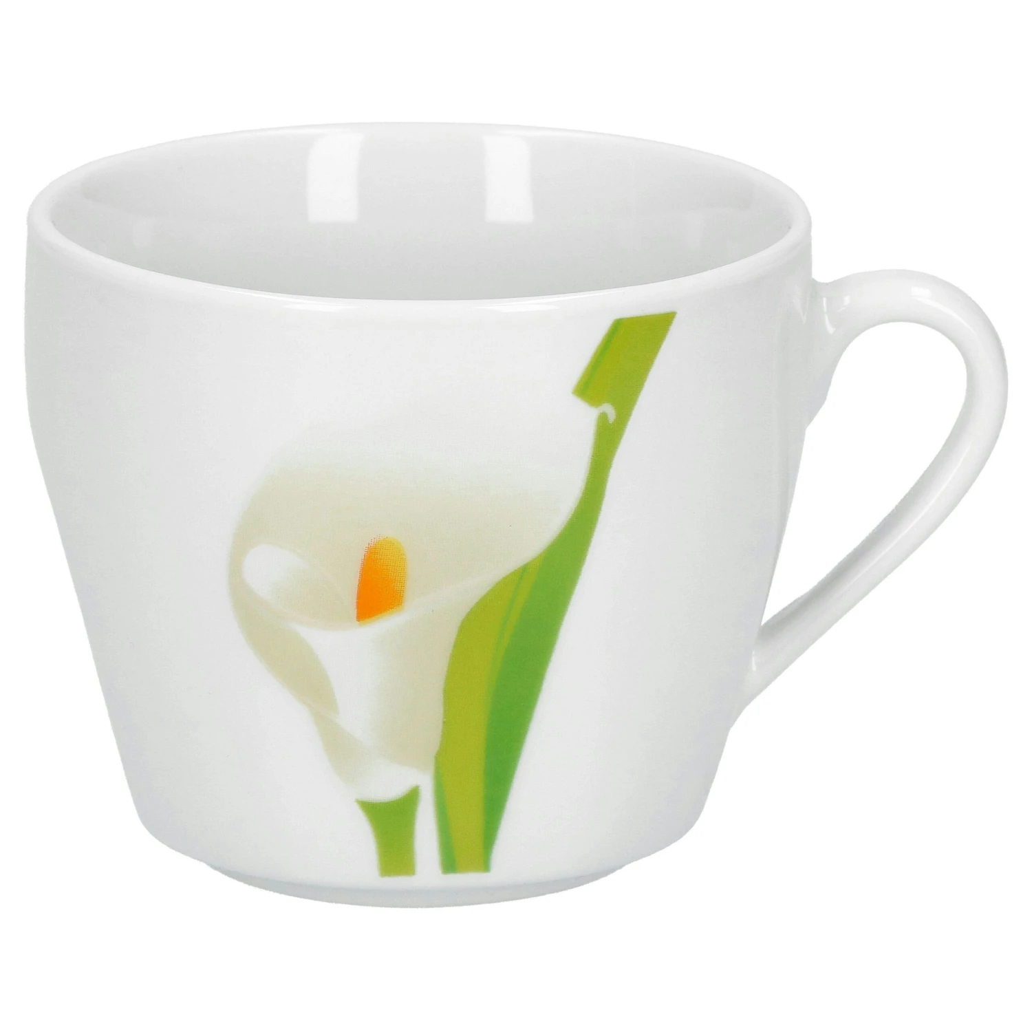 Kombiservice Calla 30-teilig Eckig Porzellan Für 6 Personen Weiß Mit Blumendekor 9 Kombiservice Calla 30-teilig Eckig Porzellan Für 6 Personen Weiß Mit Blumendekor - Image 7