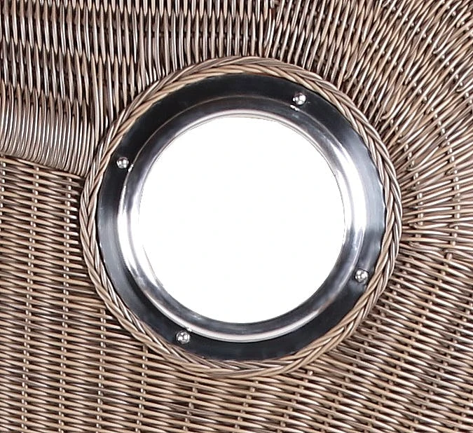 Strandkorb - Bene Living - Königssee Teak Bullauge - PE Grau - Modell 551 - Inkl. Liftersystem 9 Strandkorb - Bene Living - Königssee Teak Bullauge - PE Grau - Modell 551 - Inkl. Liftersystem - Image 7