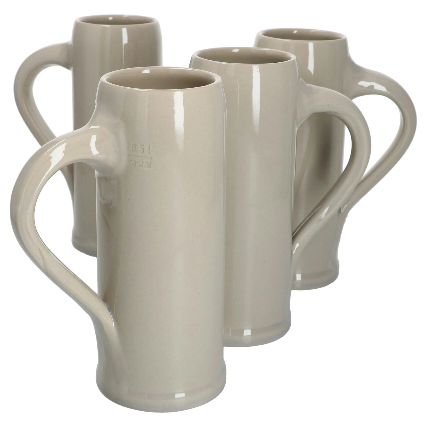 4er Set Gersten Krug Mit Henkel 0,5 Liter Geeicht Keramik 3 4er Set Gersten Krug Mit Henkel 0,5 Liter Geeicht Keramik
