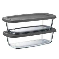 PIE LOCK | Glas Frischhaltedosen Set 10 Tlg | Vorratsdosen | Bento-Box | Aufschnittdose | Brotbox | Brotdose | Wurstdose | Mikrowellendose | Meal Prep -Küche Produkte Geschäft 43ed389f 1552 4219 9600 453f4436529c