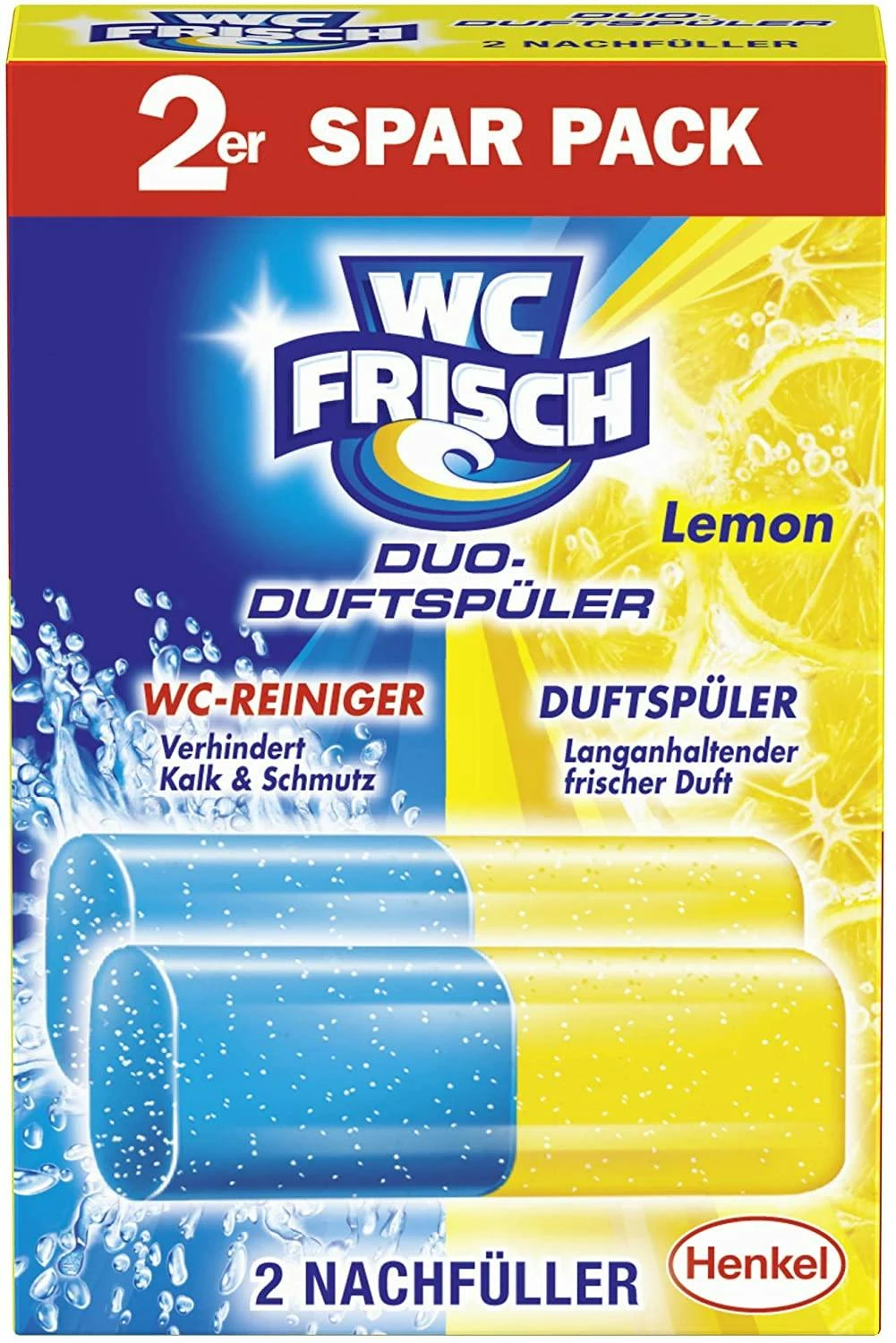 WC FRISCH Duo-Duftspüler 10er Pack Lemon WC Reiniger & WC-Duftstein 10x1 Stück 7 WC FRISCH Duo-Duftspüler 10er Pack Lemon WC Reiniger & WC-Duftstein 10x1 Stück - Image 5