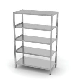 Edelstahl Gastro-Lagerregal Mit 5 Verstellbaren (perforierten) Ablagefächern | AISI 430 Qualität | HxBxT 180x140x40 11 Edelstahl Gastro-Lagerregal Mit 5 Verstellbaren (perforierten) Ablagefächern | AISI 430 Qualität | HxBxT 180x140x40 -Küche Produkte Geschäft 5019c316 2baa 4541 8426 ce1dfec224fe