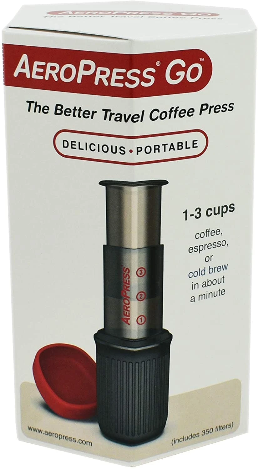 AeroPress Go Coffee Maker Kaffeebereiter, Inkl. 350 Filtern 3 AeroPress Go Coffee Maker Kaffeebereiter, Inkl. 350 Filtern