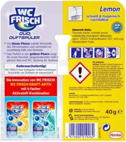 WC Frisch Duo-Duftspüler Lemon 4er Pack WC-Duftstein 4x1 Stück WC Reiniger -Küche Produkte Geschäft 56284b4f 91fd 401f bebc deda92656b06