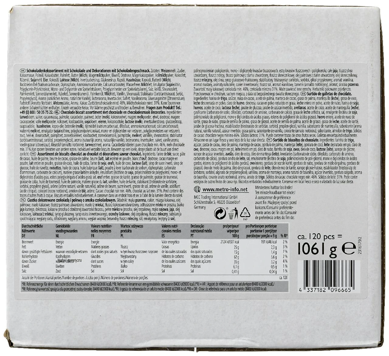 Rioba Kekse Premium Chocolate Mix 120 Portionen (1,08 Kg) 8 Rioba Kekse Premium Chocolate Mix 120 Portionen (1,08 Kg) - Image 6