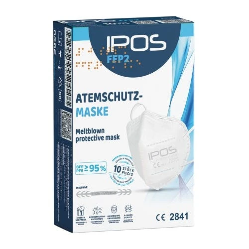 IPOS FFP2-Masken WEISS Einzelverpackt (10er Box) 3 IPOS FFP2-Masken WEISS Einzelverpackt (10er Box)