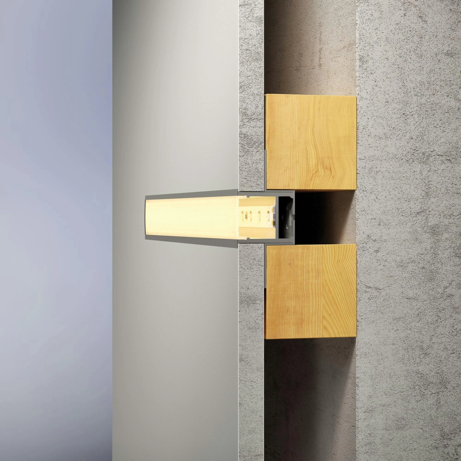 Paulmann LED Strip Einbauprofil Deep 2m Alu Eloxiert#Satin 70861 7 Paulmann LED Strip Einbauprofil Deep 2m Alu Eloxiert#Satin 70861 - Image 6