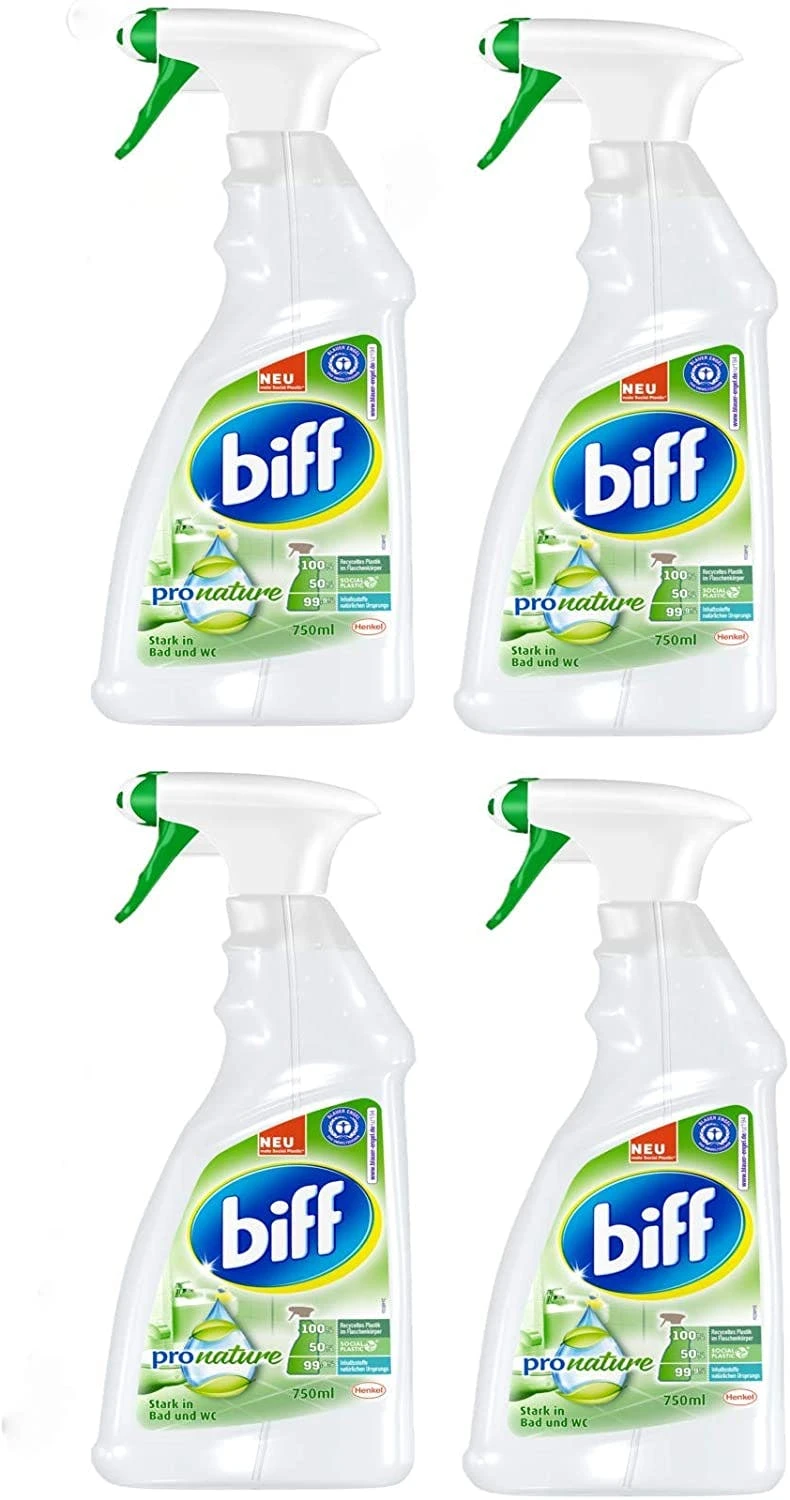 Biff Pro Nature Badreiniger Bad Reiniger Badezimmer Sprühflasche 2x750 Ml 5 Biff Pro Nature Badreiniger Bad Reiniger Badezimmer Sprühflasche 2x750 Ml - Image 3