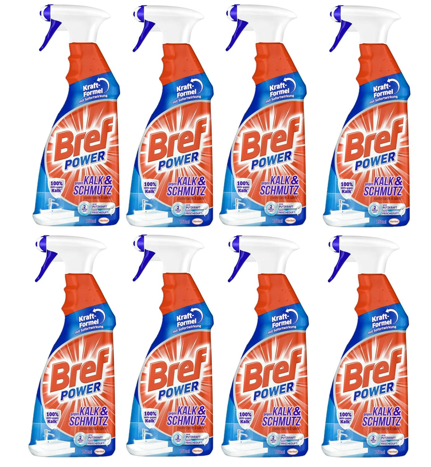 Bref Power Gegen Kalk Und Schmutz Kalkreiniger 2x750 Ml Sprühflasche Reiniger 5 Bref Power Gegen Kalk Und Schmutz Kalkreiniger 2x750 Ml Sprühflasche Reiniger - Image 3