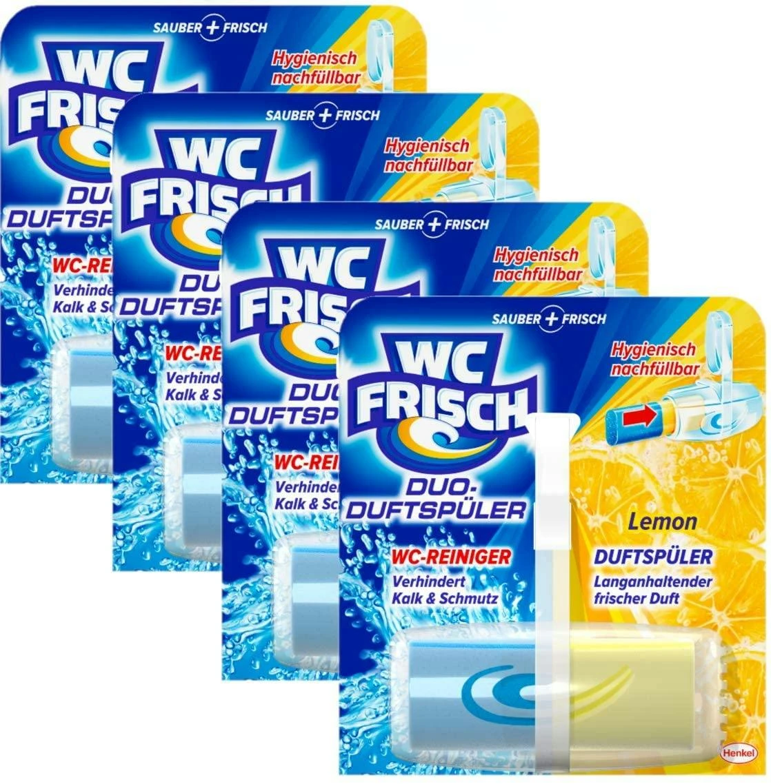 WC FRISCH Duo-Duftspüler 10er Pack Lemon WC Reiniger & WC-Duftstein 10x1 Stück 4 WC FRISCH Duo-Duftspüler 10er Pack Lemon WC Reiniger & WC-Duftstein 10x1 Stück - Image 2