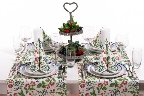 Sovie HOME Tischläufer Else Aus Linclass® Airlaid 40 Cm X 4,80 M, 1 Stück - Beeren Frühling Sommer 9 Sovie HOME Tischläufer Else Aus Linclass® Airlaid 40 Cm X 4,80 M, 1 Stück - Beeren Frühling Sommer – Bild 7