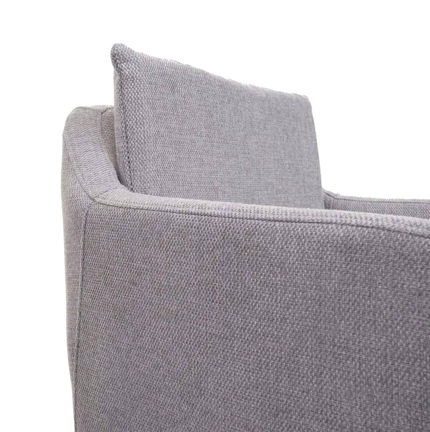 Barhocker HWC-H93, Barstuhl Tresenhocker, Fußablage Metall ~ Stoff/Textil Hellgrau 8 Barhocker HWC-H93, Barstuhl Tresenhocker, Fußablage Metall ~ Stoff/Textil Hellgrau - Image 6