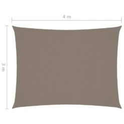 VidaXL Sonnensegel Oxford-Gewebe Rechteckig 3x4 M Taupe 13 VidaXL Sonnensegel Oxford-Gewebe Rechteckig 3x4 M Taupe -Küche Produkte Geschäft 8e0daf28 ae44 4ba9 b398 08b214300765