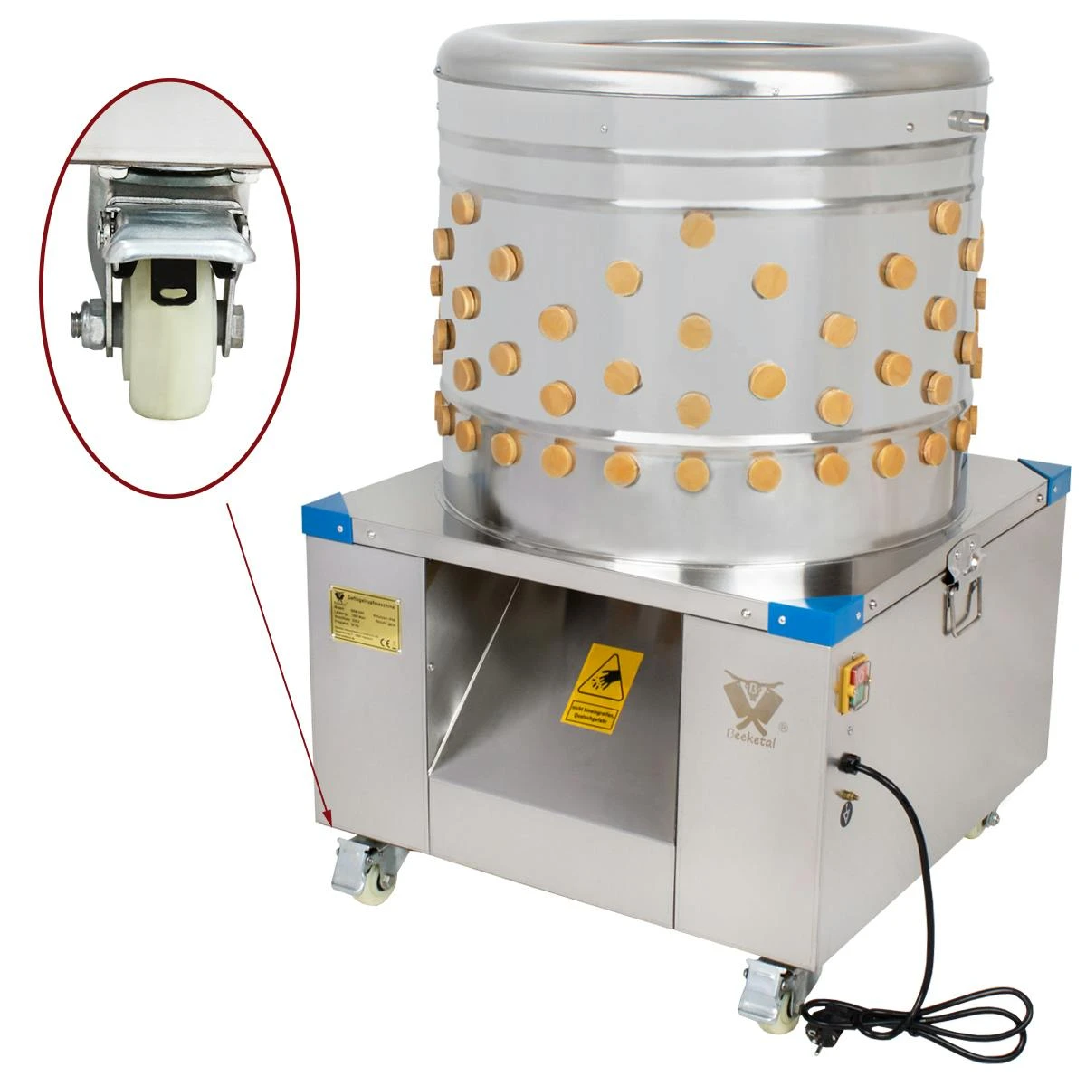 Beeketal Geflügelrupfmaschine Rupfmaschine Nassrupfmaschine - BRM1800 3 Beeketal Geflügelrupfmaschine Rupfmaschine Nassrupfmaschine - BRM1800