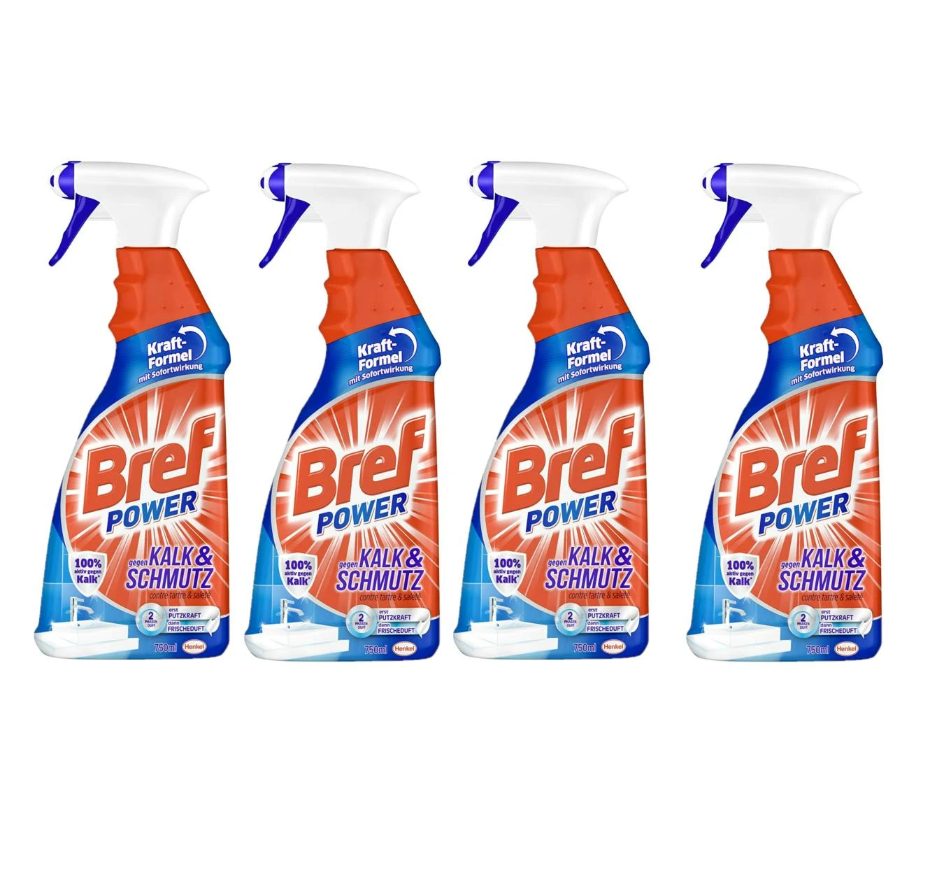 Bref Power Gegen Kalk Und Schmutz Kalkreiniger 2x750 Ml Sprühflasche Reiniger 4 Bref Power Gegen Kalk Und Schmutz Kalkreiniger 2x750 Ml Sprühflasche Reiniger - Image 2