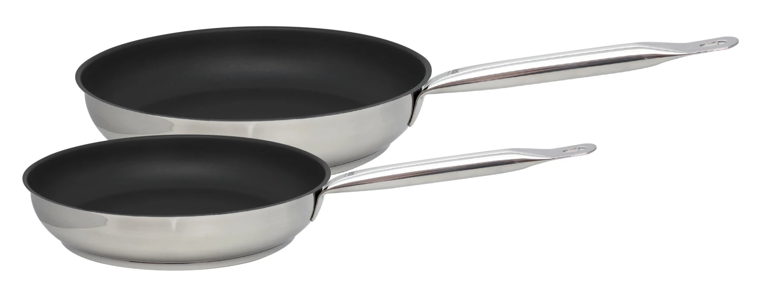 METRO Professional Pfannenset 3 Tlg., Edelstahl, Ø 24/ 28/ 32 Cm, Antihaftbeshichtung, Induktion 7 METRO Professional Pfannenset 3 Tlg., Edelstahl, Ø 24/ 28/ 32 Cm, Antihaftbeshichtung, Induktion - Image 5