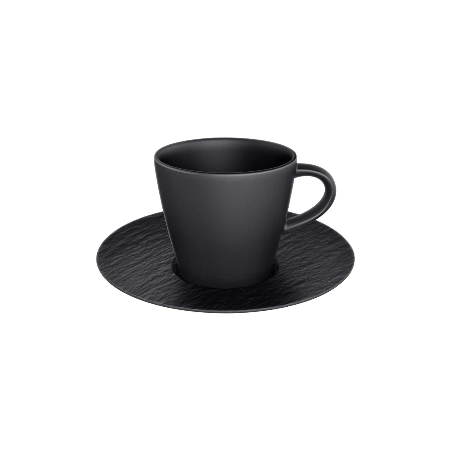 Villeroy & Boch Manufacture Rock Espressotasse Mit Untertasse Schwarz 3 Villeroy & Boch Manufacture Rock Espressotasse Mit Untertasse Schwarz
