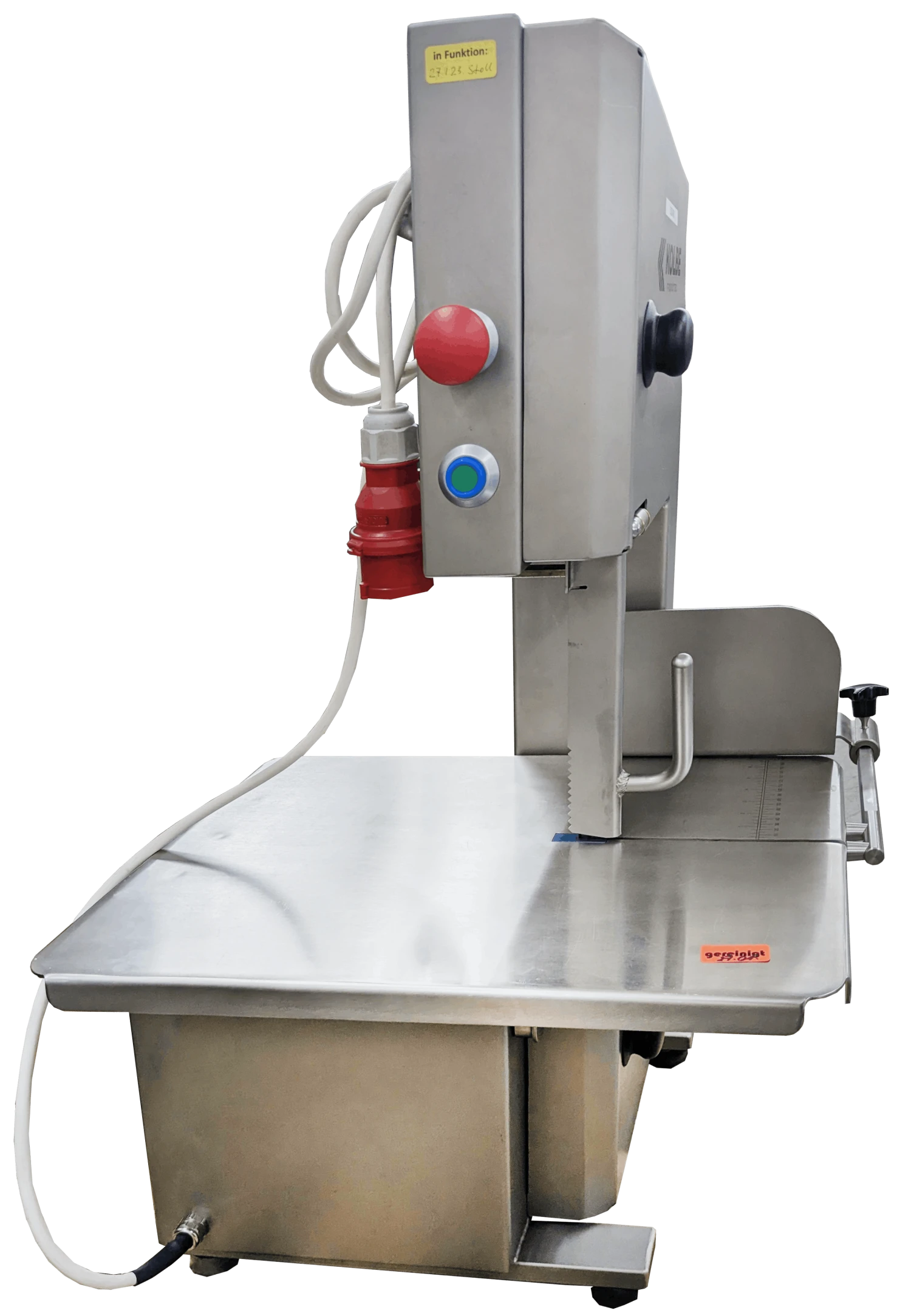 Knochenbandsäge Kolbe K220 Bandsäge Tischmodell Fleischsäge 400V Linksauslage 3 Knochenbandsäge Kolbe K220 Bandsäge Tischmodell Fleischsäge 400V Linksauslage