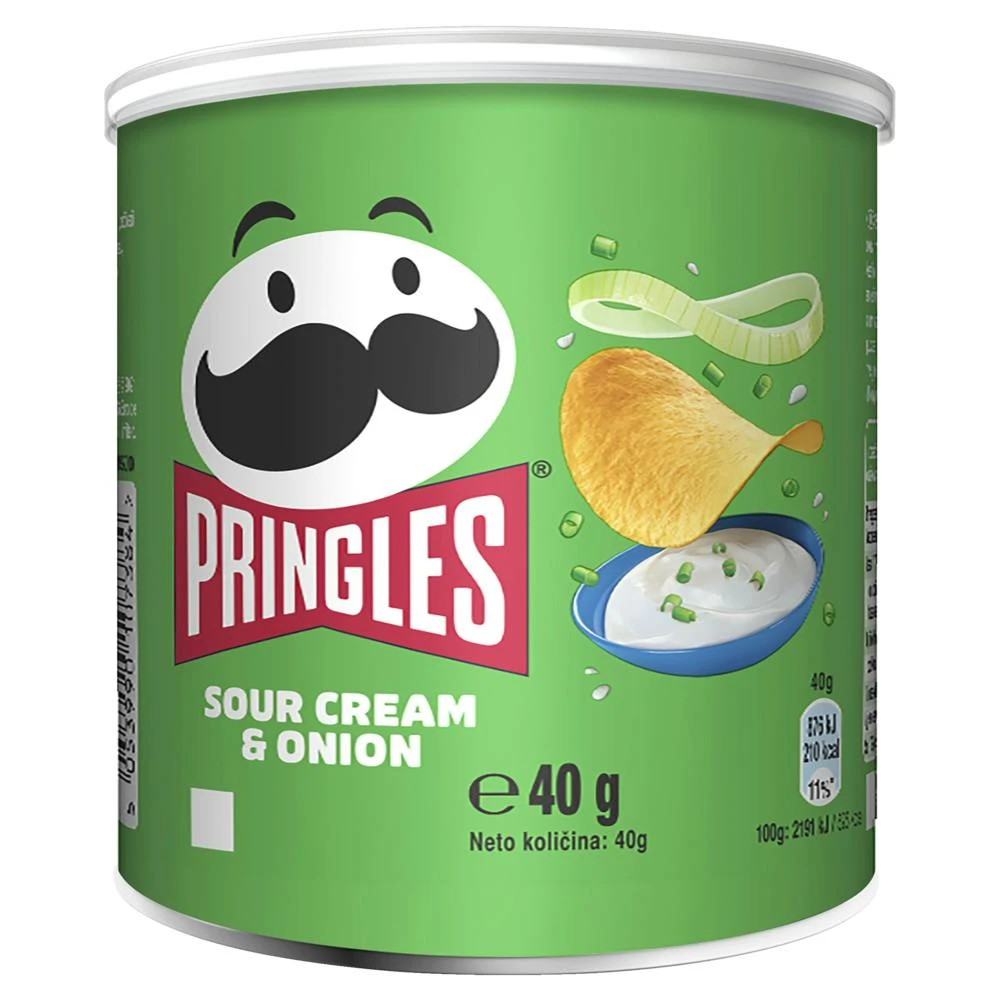 Pringles Sour Cream & Onion (185 G) 4 Pringles Sour Cream & Onion (185 G) - Image 2