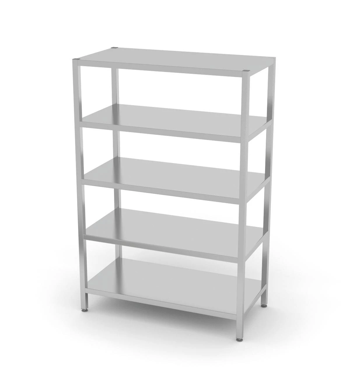 Edelstahl Gastro-Lagerregal Mit 5 Verstellbaren (perforierten) Ablagefächern | AISI 430 Qualität | HxBxT 180x140x40 7 Edelstahl Gastro-Lagerregal Mit 5 Verstellbaren (perforierten) Ablagefächern | AISI 430 Qualität | HxBxT 180x140x40 - Image 5