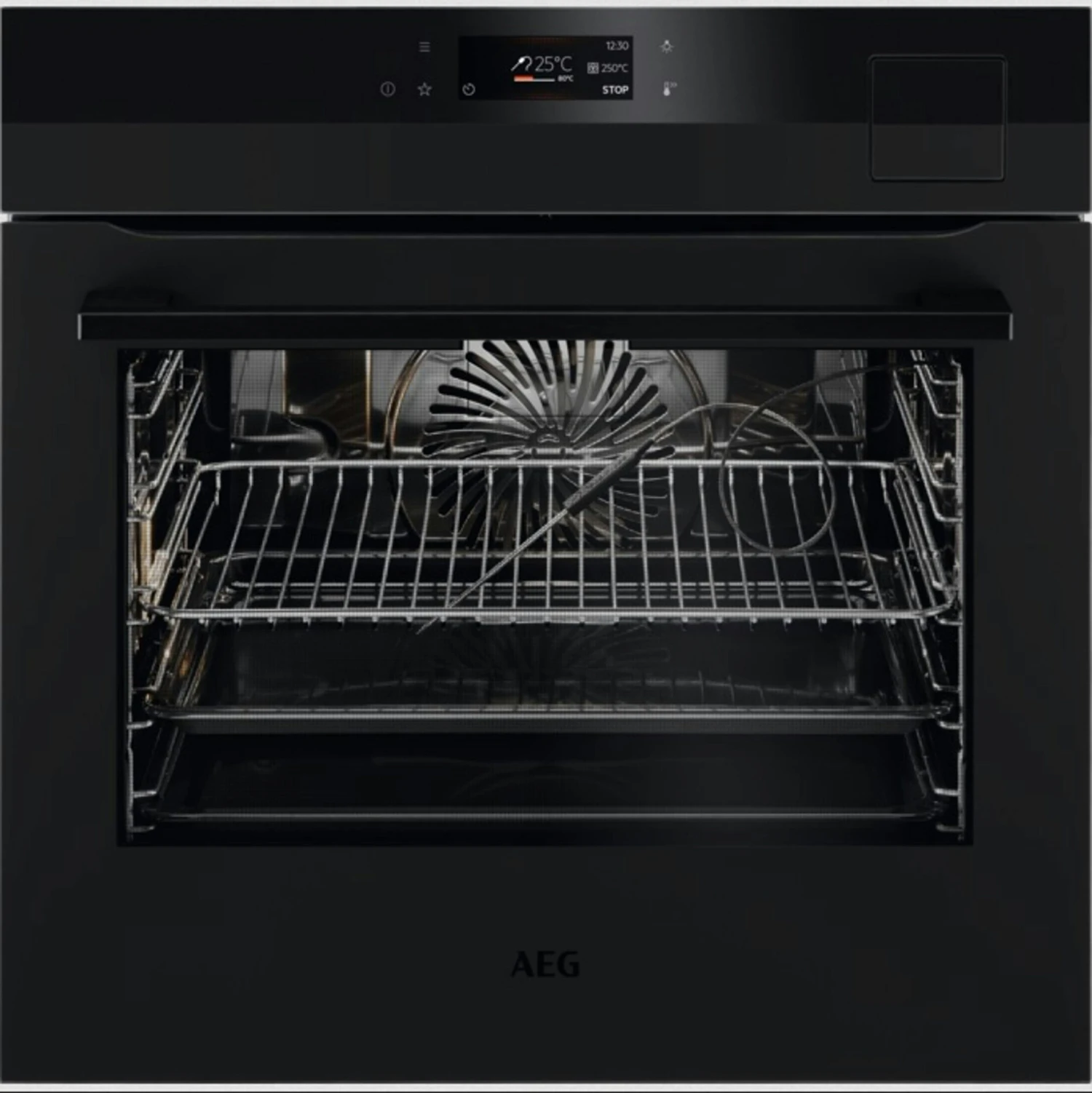 AEG 9000 SteamPro Dampfbackofen / Dampfreinigung / MaxiKlasse™ - Extra Großer Garraum (70 Liter) / Schwarz BSK792280B 4 AEG 9000 SteamPro Dampfbackofen / Dampfreinigung / MaxiKlasse™ - Extra Großer Garraum (70 Liter) / Schwarz BSK792280B - Image 2