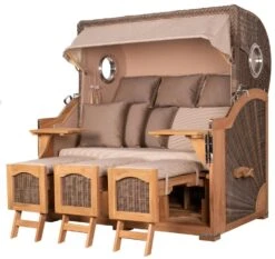 Strandkorb - Bene Living - Ammersee Grande XXL Teak Bullauge - PE Grau - Modell 551 - 3-Sitzer Inkl. Liftersystem 11 Strandkorb - Bene Living - Ammersee Grande XXL Teak Bullauge - PE Grau - Modell 551 - 3-Sitzer Inkl. Liftersystem -Küche Produkte Geschäft cb12c201 e187 423b 99ba e961b76ee36e