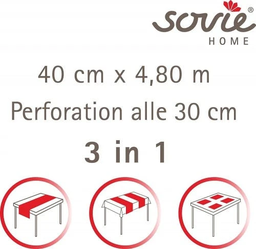 Sovie HOME Tischläufer Else Aus Linclass® Airlaid 40 Cm X 4,80 M, 1 Stück - Beeren Frühling Sommer 8 Sovie HOME Tischläufer Else Aus Linclass® Airlaid 40 Cm X 4,80 M, 1 Stück - Beeren Frühling Sommer – Bild 6