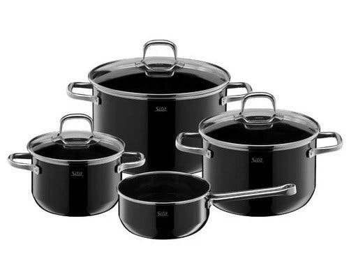 Töpfe Set Mit Glasdeckel, 12 Stück 4 Töpfe Set Mit Glasdeckel, 12 Stück - Image 2