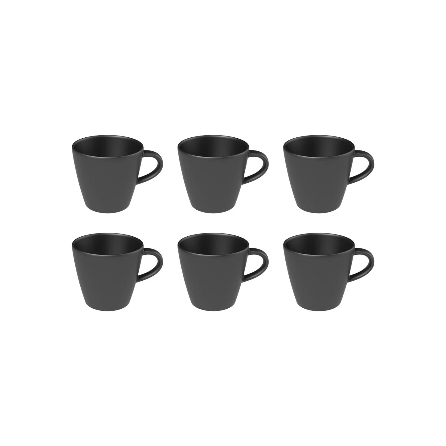 Villeroy & Boch Manufacture Rock Kaffeetasse Schwarz 150 Ml 6er Set 3 Villeroy & Boch Manufacture Rock Kaffeetasse Schwarz 150 Ml 6er Set
