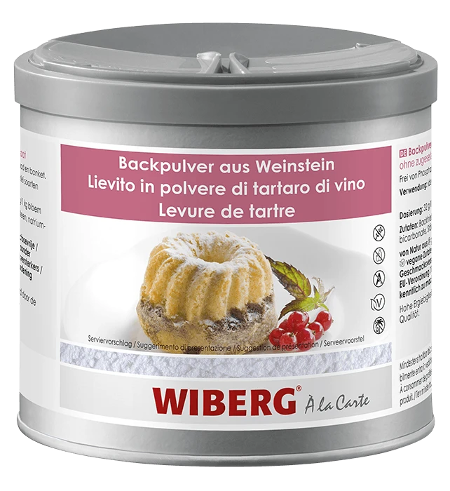 WIBERG Backpulver Aus Weinstein Ohne Zugesetztes Phosphat (470 Ml) 3 WIBERG Backpulver Aus Weinstein Ohne Zugesetztes Phosphat (470 Ml)