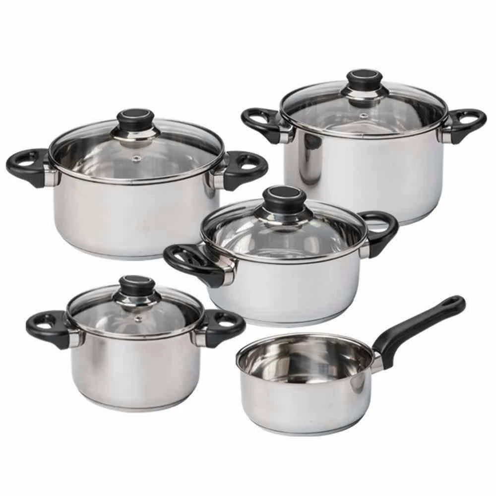 Töpfe Set Mit Glasdeckel, 12 Stück 7 Töpfe Set Mit Glasdeckel, 12 Stück - Image 5