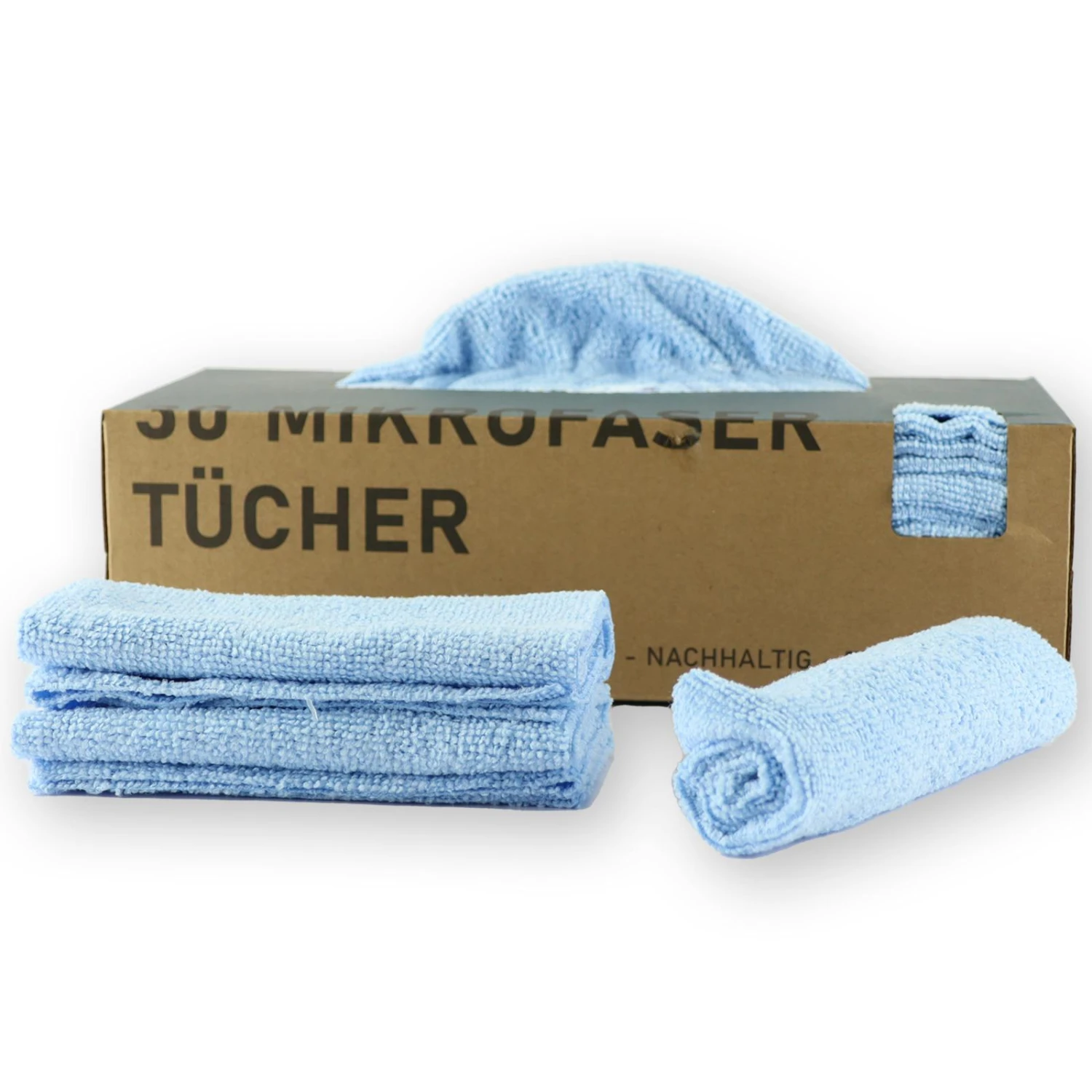 PLENTYFY | 50 Stück Mikrofasertücher Grau 30x30 Cm In Nachhaltiger Spenderbox | Saugstark & Waschbar | Fenstertücher | Spiegeltücher | Putztuch 7 PLENTYFY | 50 Stück Mikrofasertücher Grau 30x30 Cm In Nachhaltiger Spenderbox | Saugstark & Waschbar | Fenstertücher | Spiegeltücher | Putztuch - Image 5