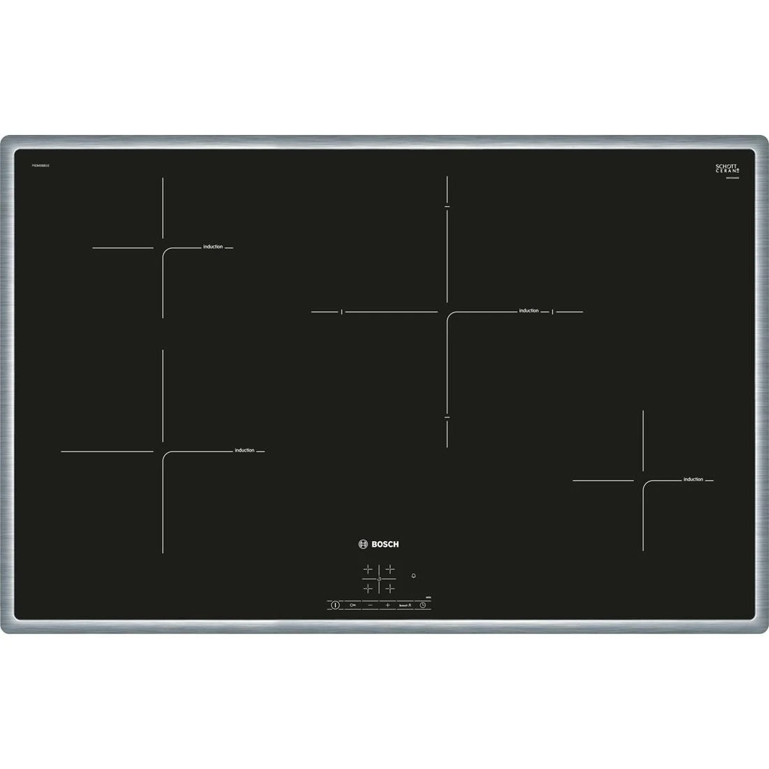 Bosch Serie 4 NXX675CB1E Kochfeld Schwarz, Edelstahl Integriert Zonen-Induktionskochfeld 4 Zone(n) 7 Bosch Serie 4 NXX675CB1E Kochfeld Schwarz, Edelstahl Integriert Zonen-Induktionskochfeld 4 Zone(n) - Image 5