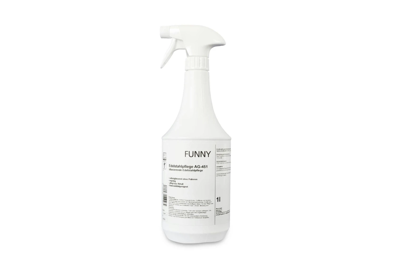 Funny Edelstahlpflege| 8 X 1 L + Sprayer | Selbstglänzend Ohne Polieren 3 Funny Edelstahlpflege| 8 X 1 L + Sprayer | Selbstglänzend Ohne Polieren