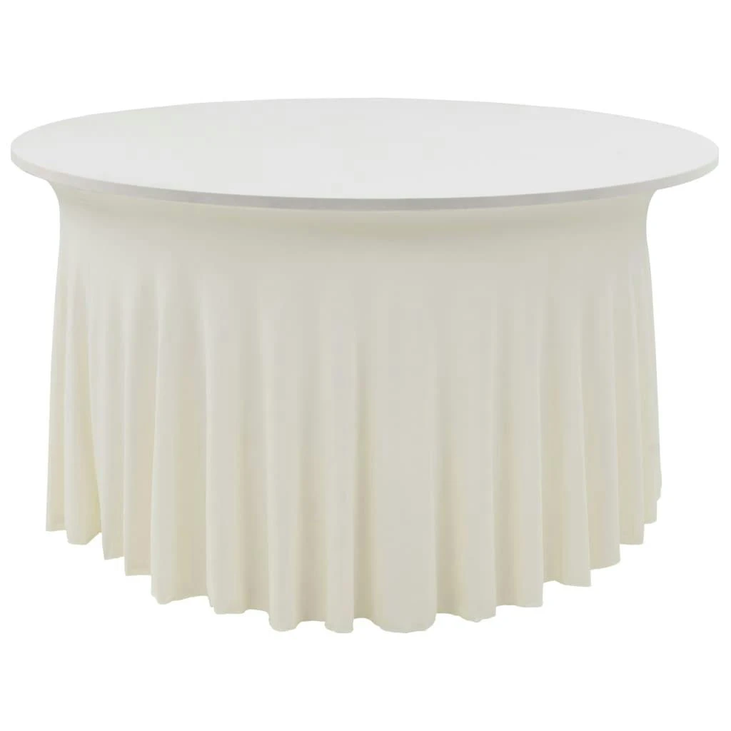 VidaXL 2 Stück Stretch-Tischdecken Mit Rand Weiß 180 X 74 Cm 4 VidaXL 2 Stück Stretch-Tischdecken Mit Rand Weiß 180 X 74 Cm - Image 2