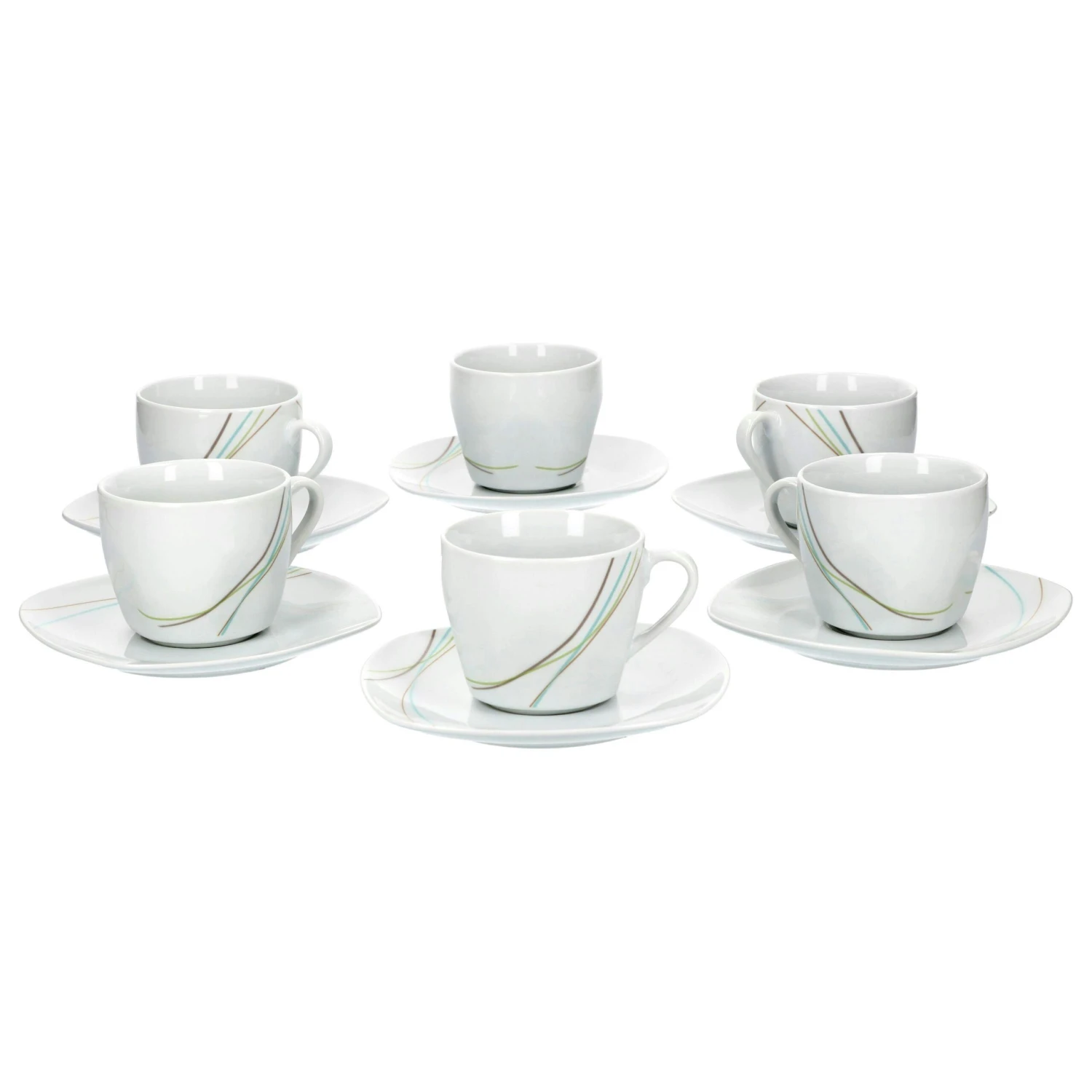 6er Set Kaffeetasse 18cl Mit Kaffeeuntertasse 14,5cm Atrium 7 6er Set Kaffeetasse 18cl Mit Kaffeeuntertasse 14,5cm Atrium - Image 5