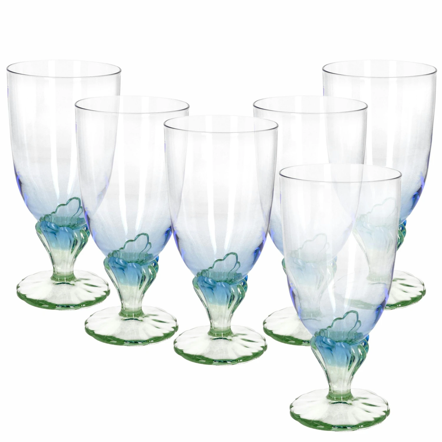 2er Set Bahia Eisbecher 540ml Blau Mit Grünem Fuß 4 2er Set Bahia Eisbecher 540ml Blau Mit Grünem Fuß - Image 2