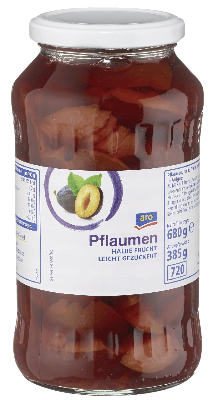 Aro Pflaumen Halbe Frucht (720 Ml) 6 Aro Pflaumen Halbe Frucht (720 Ml) - Image 4