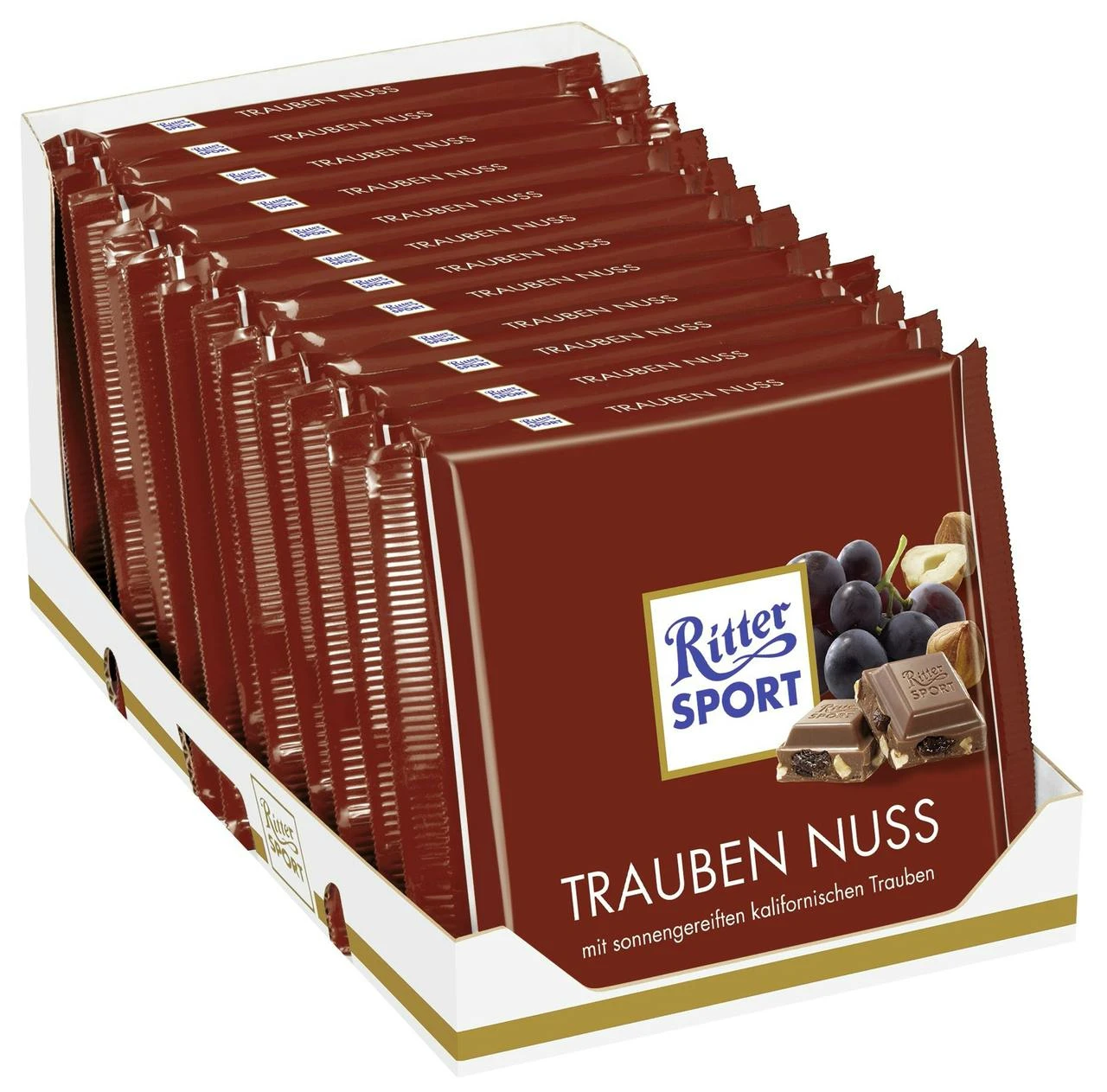 Ritter Sport Nuss Klasse Voll-Nuss 10 X 100 G (1 Kg) 4 Ritter Sport Nuss Klasse Voll-Nuss 10 X 100 G (1 Kg) - Image 2