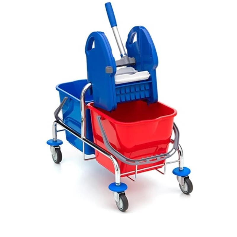 Wisch-Star Serie 209 Doppelfahrwagen Mit Müllsackhalterung 5 Wisch-Star Serie 209 Doppelfahrwagen Mit Müllsackhalterung - Image 3