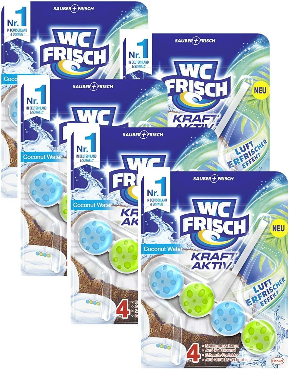 WC-Frisch Kraft Aktiv Duftspüler Coconut Water 10x50g WC Reiniger Reinigung 5 WC-Frisch Kraft Aktiv Duftspüler Coconut Water 10x50g WC Reiniger Reinigung - Image 3